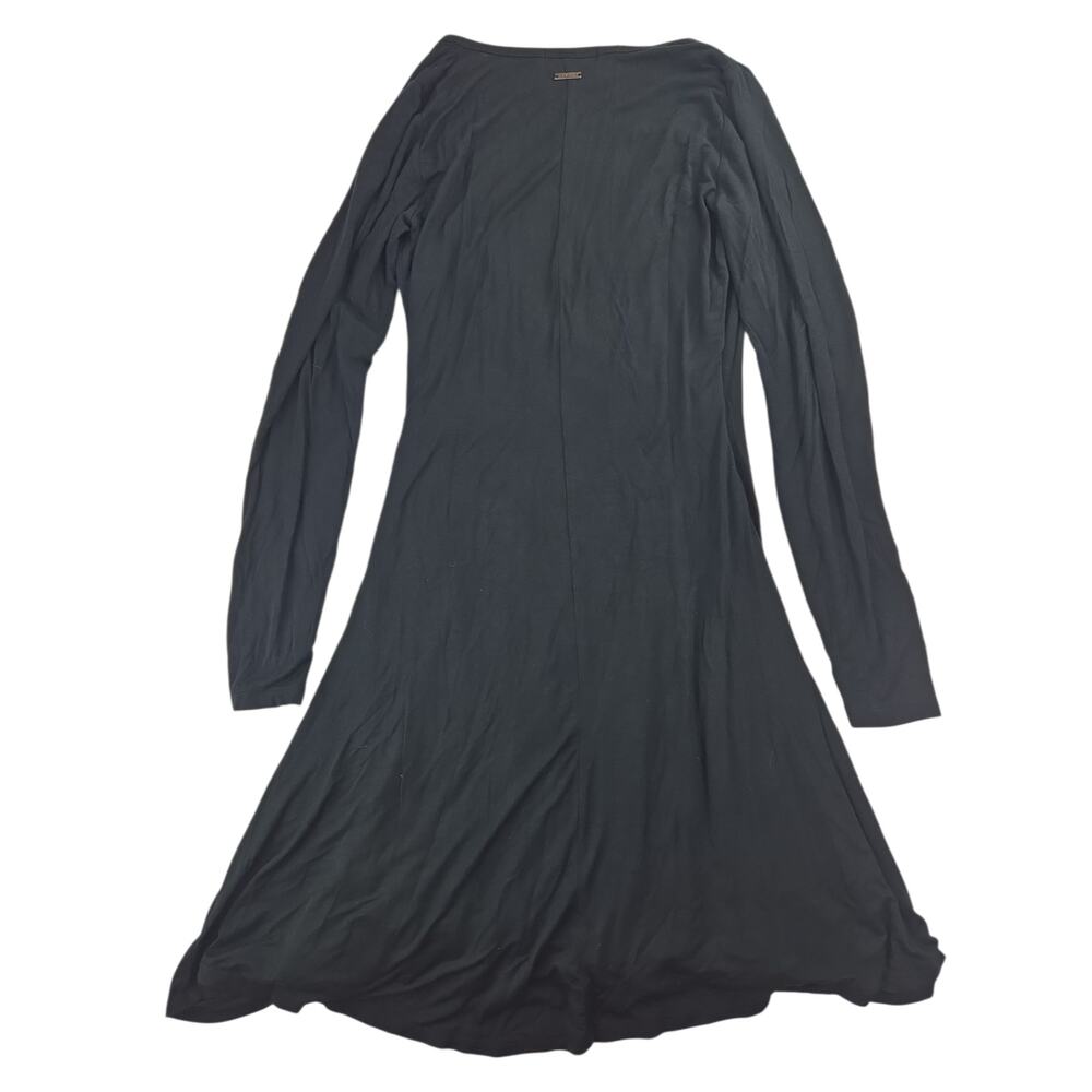 Prana | Black, Long Sleeve Nadia Faux Wrap Dress | Size XS - Picture 5 of 6